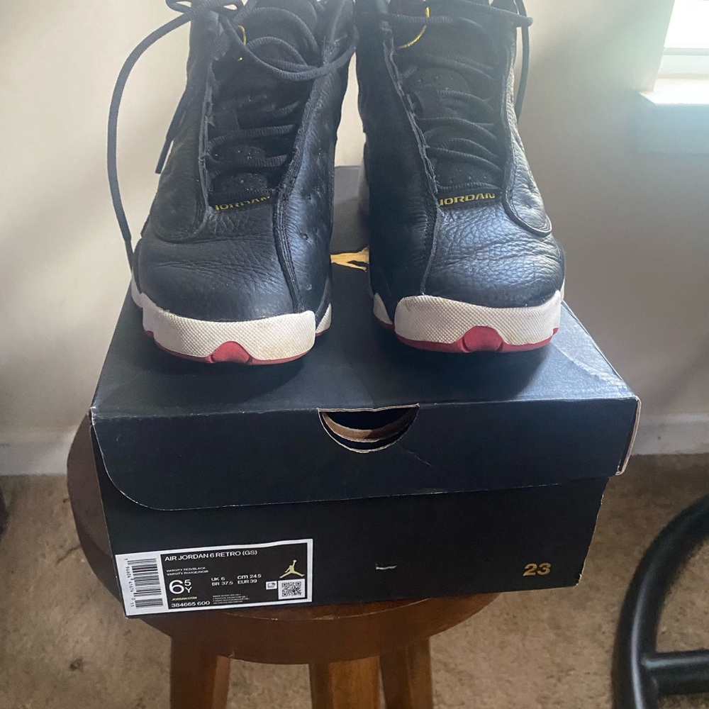 Jordan Kids Sneakers Black and Red